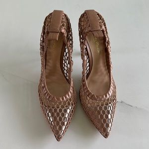 Elegant Brown Mesh Women's Shoes